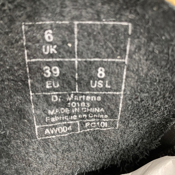 Dr. Marten 14 Eyelet Mid Calf Leather Boot Sz 8 - Picture 12 of 15